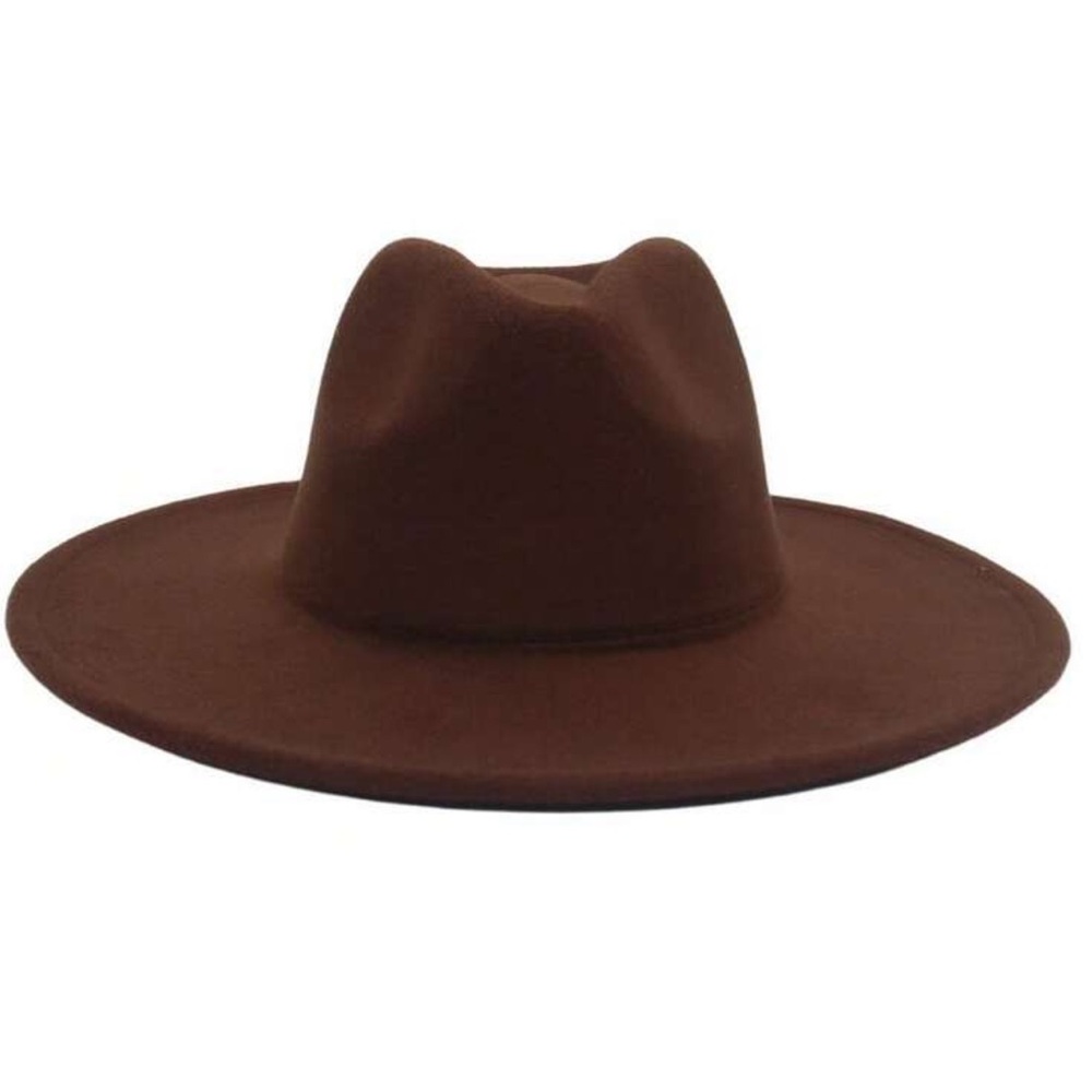 Western cowboy rancher hat wide brim fedora felt rancher hat cowgirl nashville - Picture 9 of 12